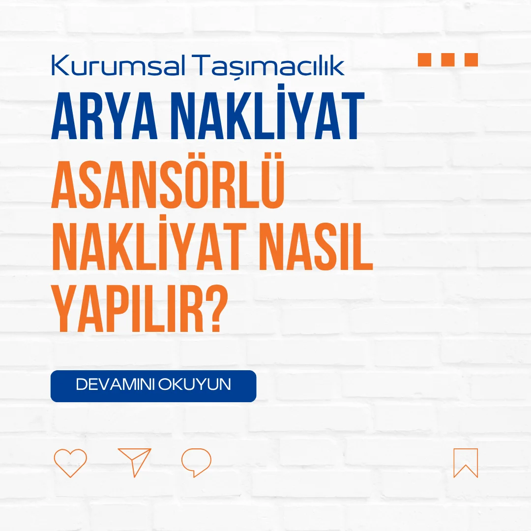 Asansörlü Nakliyat Nasıl Yapılır